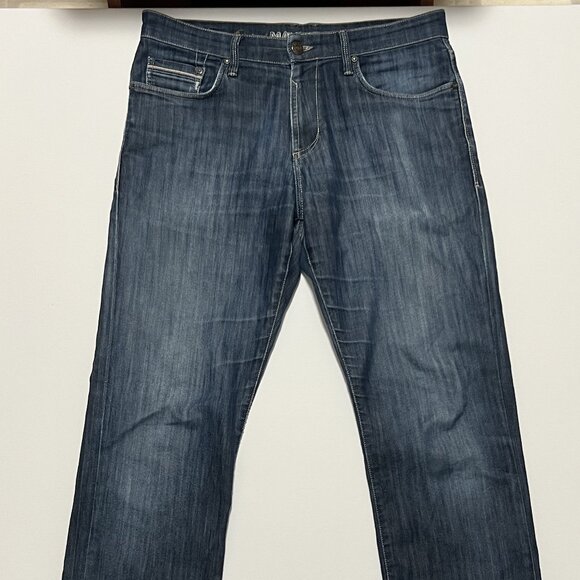 Mavi Jeans Medium Wash Casual Straight Leg Stretch Denim Blue Men's size 33x36 - Picture 8 of 8